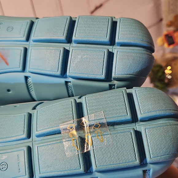 SWIMS Mens Breeze‎ Penny Loafers Aqua Blue Mesh Water Shoes SZ 13 - Picture 11 of 11